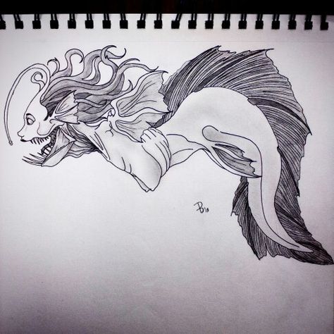 Anglerfish Mermaid, Anglerfish Drawing, Fish Oc, Creature Anatomy, Ocean Stuff, Angler Fish, Leg Sleeve, Mermaid Tails, Art Characters