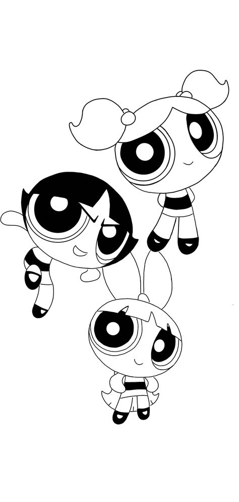 Plantilla tattoo Y2k Cartoon Characters, Girl Outlines, Big Big, Puff Girl, Fine Line Tattoos, Line Tattoos, Powerpuff Girls, Cartoon Characters, Line Art