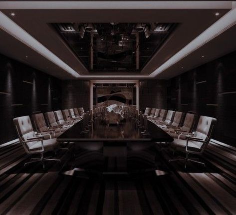 Mafia House Aesthetic, Black Room Design, Room Aesthetic Dark, Devils Night Series, Dark Office, Hawthorne House, The Bloodline, Meeting Room Design, Devils Night