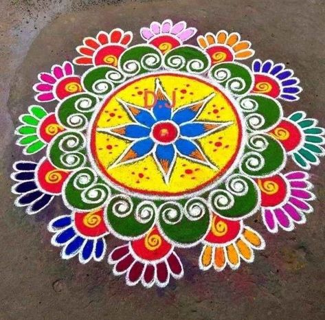 #rangoli #art #beautiful #colours #colourart #homedecore #indiantradition #indianart #simple #pretty #homedecore #festivalideas #happydiwali #festivedecore #diwali #diwaliideas #lightrangoli #diwalilights #lightsdecore #trending #decorationidea #trendingideas #festiveideas #festivalmood Pattern Design Drawing, Easy Rangoli Designs Videos, Very Easy Rangoli Designs, Rangoli Designs Simple Diwali, Rangoli Side Designs, Rangoli Colours, Rangoli Art, Rangoli Designs Latest, Simple Rangoli Designs Images