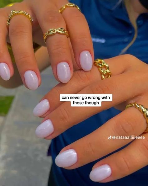 Pastel Spring Nails 2024, Rounded Acrylic Nails, Short Gel Nails, Simple Acrylic Nails, Almond Acrylic Nails, Cute Gel Nails, Round Nails, Short Acrylic Nails Designs, Pastel Nails