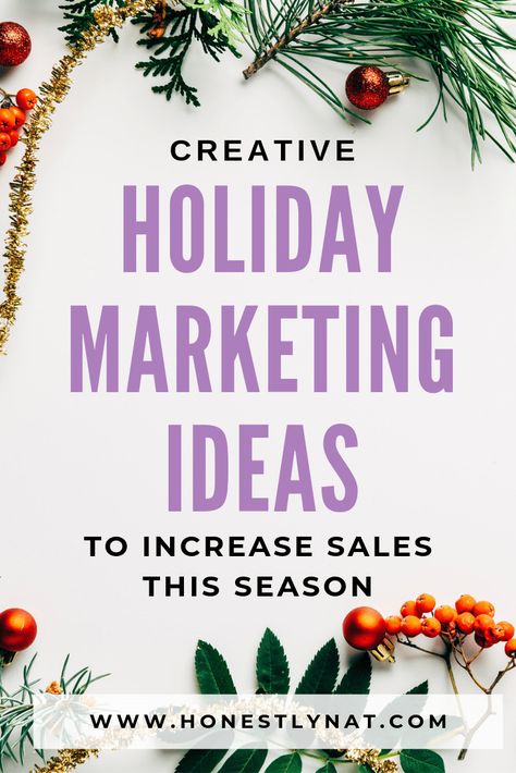 Is your shop's holiday marketing ready for the season?  These creative holiday marketing ideas are sure to get your shop on track and ready to increase sales this season.  Here's to a wonderful holiday ahead!  #holidaymarketing #etsyshop #marketingideas #creativebusiness Christmas Sip And Shop Ideas, Home Health Marketing Ideas Christmas, Creative Sales Ideas, Christmas Ideas For Business, Gift Shop Advertising Ideas, Holiday Sip And Shop Ideas, 12 Days Of Christmas Business Ideas, Marketing Christmas Gift Ideas, Boutique Sales Ideas