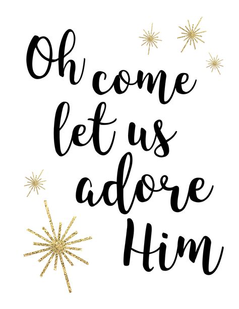 Christmas Sayings, Cricket Projects, Come Let Us Adore Him, Christ Centered Christmas, Church Bulletin, Christmas Phone Wallpaper, Easy Christmas Decorations, Paper Trail, Christmas Printable