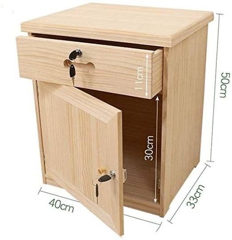 Bed Side Table Design, Wood Night Stand, Pine Cabinet, Locker Furniture, Bedside Lockers, Wood Storage Cabinet, Locker Designs, Nightstand Wood, Pine Cabinets