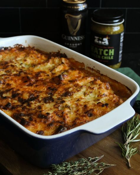 Hatch Green Chile Shepherds Pie – Zia Hatch Chile Company Hatch Chile Recipes, Hatch Chili, Cold Weather Comfort Food, Hatch Green Chile, Hatch Chile, Chile Recipes, Shepherds Pie Recipe, Ground Lamb, Russet Potatoes