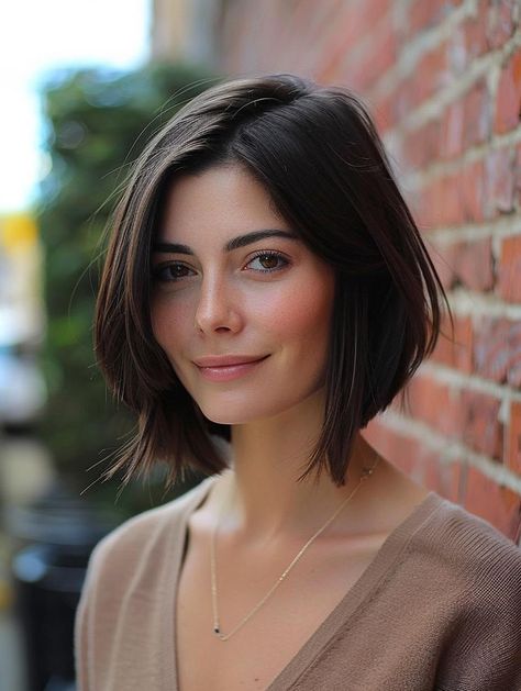 Inverted Bob Haircut - Chic and Sophisticated Styles Medium Inverted Bob, Bob Hairstyles Inverted, Inverted Bob Haircut, Hair 2025, Inverted Bob Haircuts, Asymmetrical Bob Haircuts, Chic Haircut, Inverted Bob Hairstyles, Womens Haircuts Medium