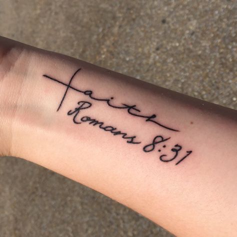 small wrist tattoo romans 8:31 faith Romans 8 Tattoo, Roman’s 8:31 Tattoo, Romans 8 31 Tattoo, Roman Numbers Tattoo, Heart Tattoo Wrist, Scripture Tattoos, Bible Tattoos, Verse Tattoos, Romans 8:31