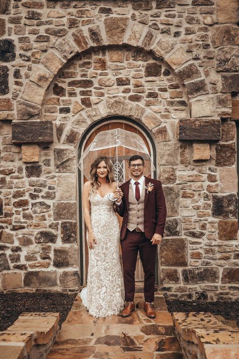 The Copper Quail - Wedding Design & Vintage Rentals serving Chattanooga, TN-Autumnal Bohemian Wedding Suit Beach Wedding, Beach Wedding Suit, Wedding Suit Groom, Maroon Suit, Suit 3 Piece, Wedding Groomsmen Attire, Suit Prom, Groom Wedding Attire, Mens Wedding Attire