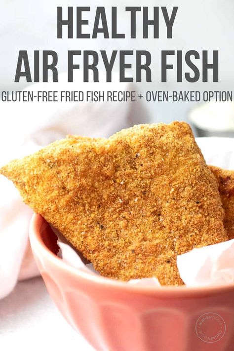 Air Fryer Catfish Nuggets Recipes, Air Fryer Cod Recipes Gluten Free, Airfryer Flounder Recipe, Gluten Free Fried Fish Recipes, Gluten Free Fish Batter Air Fryer, Air Fry Flounder, Flounder Air Fryer, Catfish Recipes Baked Healthy, Air Fried Catfish