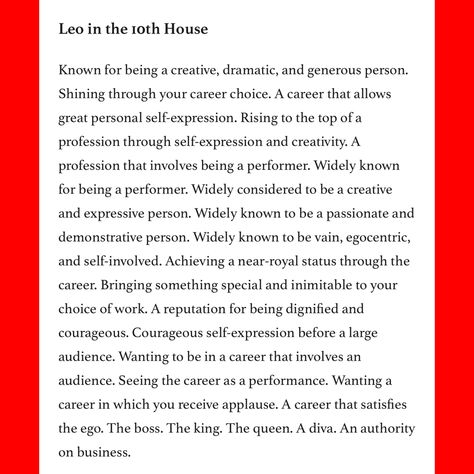 Leo in the 10th House ( Midheaven in Leo ) Leo Midheaven Aesthetic, Leo Midheaven, Midheaven In Leo, Saturn In Aries, Scorpio Ascendant, Birthday Couple, What Is Birthday, Astrological Chart, Gemini Leo