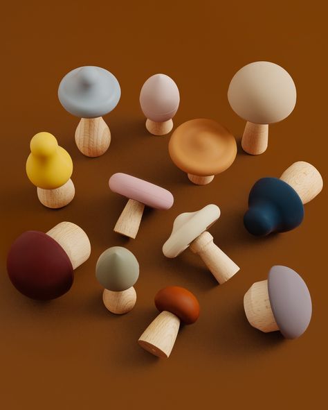 Back in stock but never for long… 🍄 The Sorting Shrooms are available now online! Modular Toys, Form Inspiration, Burb Cloth, Quilted Pillow Shams, Bow Shop, Wooden Baby Toys, Language Skills, Wooden Stand, Doll Furniture