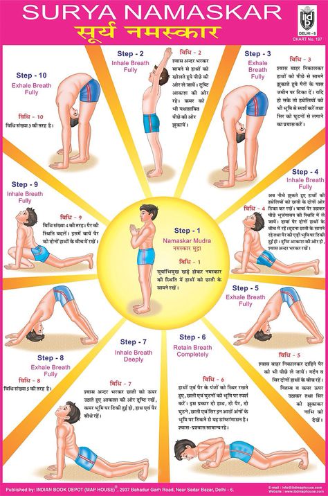 Surya Namaskar Yoga, Yoga Asanas Names, Ramdev Yoga, Yoga Chart, Yoga Facts, Yoga Guru, Surya Namaskar, Yoga Mantras, Basic Yoga