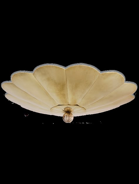 The Flush Scallop Ceiling Light - Large - Soane Britain Scallop Ceiling, Collected Interiors, Statement Light Fixture, Soane Britain, Metal Workers, Vintage Ceiling Lights, Rattan Mirror, Spanish Style Home, All Of The Lights