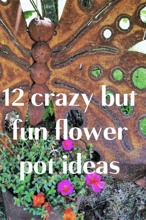 These flower pot ideas are unique and will make you the hit of the neighborhood or garden club. Flower Planter Ideas, Stacked Flower Pots, Flower Pot Ideas, Unique Flower Pots, Ivy Plants, Garden Junk, Diy Flower Pots, Flowers Love, Pot Ideas