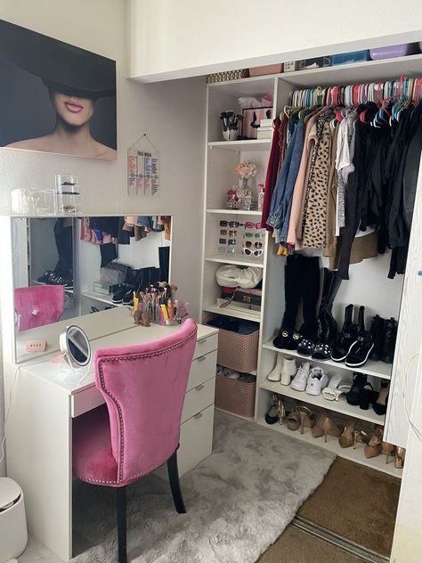 Open Closet Ideas, Teen Bedroom Organization, Ideas For Organizing, Room Organization Bedroom, Dream Closet Design, Luxury Room Bedroom, Beauty Boost, Open Closet, Wardrobe Room