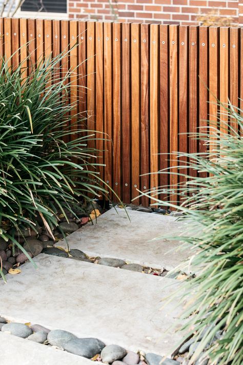 Corten Steel Edging, Rhapis Excelsa, Beautiful Gardens Landscape, Eco Outdoor, Steel Edging, Bali Garden, Miscanthus Sinensis, Timber Gates, House Fence Design