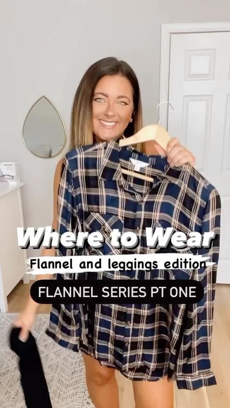 Buffalo Plaid Shirt Outfit, Flannel With Leggings, Plus Size Flannel Outfits, Ways To Wear A Flannel, Styling A Flannel, Flannel And Leggings, Walmart Outfits, Plaid Shirt Outfits, Buffalo Plaid Shirt