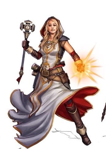 Female Human Cleric Dungeons And Dragons Cleric, Dnd Cleric, Illustration Fantasy, Pathfinder Character, Dungeons And Dragons Characters, Fantasy Warrior, Arte Fantasy, Dungeon Master, Fantasy Rpg