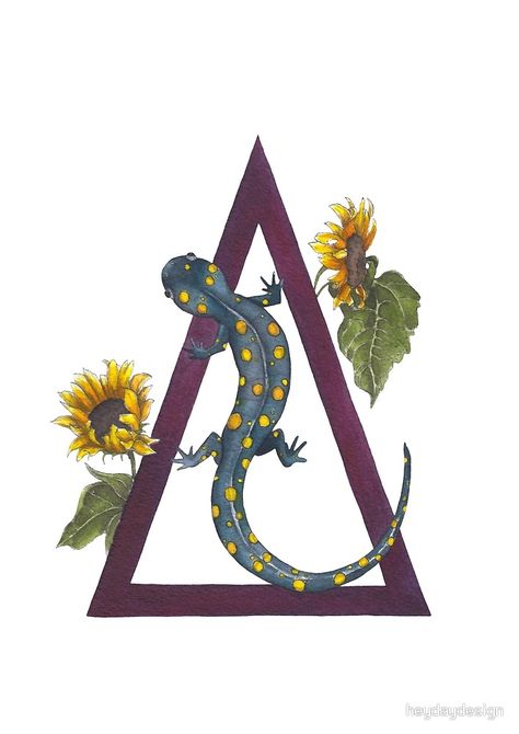 Symbol For Fire, Alchemy Illustration, Lizard Tattoo, Tattoos To Cover Scars, Alchemic Symbols, Playing Cards Design, Power Animal, Fire Art, Watercolor And Ink