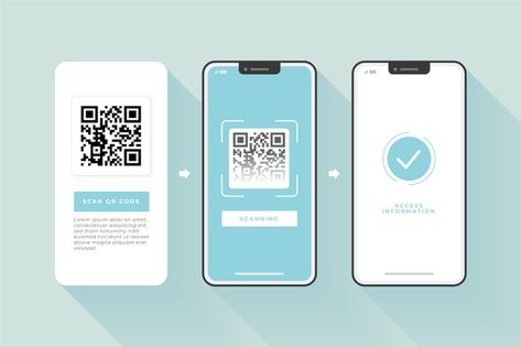 Download free Qr code scan steps on smartphone vector | Freepik Qr Code Scanner Design, Qr App, Qr Code Scanner App, Qr Code App, Qr Scanner, Music Player App, Scan App, Scan Qr Code, Free Qr Code