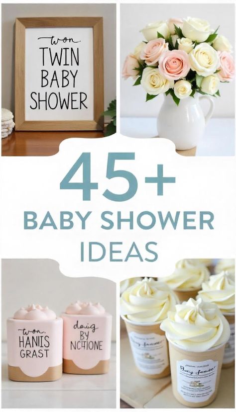 Celebrate your twins-to-be with these creative baby shower ideas! Themes, decor, and games for a memorable event. #TwinBabyShowerIdeas #BabyShowerThemes #DoubleTheJoy Twin Baby Shower Ideas Decoration, Twin Baby Shower Ideas Theme, Twin Girl Baby Shower Ideas, Baby Shower Ideas For Twins, Twin Boy And Girl Baby Shower, Twins Baby Shower Ideas, Twin Baby Shower Theme, Twin Baby Shower Ideas, Baby Shower Ideas Themes