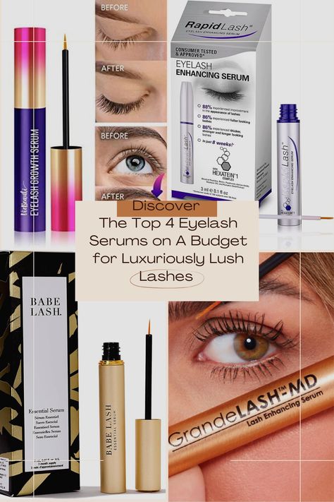 1. Grande MD Lash Serum (start from $36) https://amzn.to/3M08JjA 2. VieBeauty Lash Boosting Serum (start from $39.99) https://amzn.to/3PZygdZ 3. Babe Original Eyelash Premium Growth Serum (start from $49) https://amzn.to/3rQpAOS 4. RapidLash Serum (start from $45.98) https://amzn.to/3M2Ap7l #lashes #serum #budget #beauty #makeup Babe Original, Lashes Serum, Eyelash Serums, Lash Conditioner, Rapid Lash, Budget Beauty, Grande Cosmetics, Eyelash Serum, Lash Serum