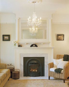 10 Fireplace Ideas That Are Sure To Add A Little Heat To Your Home (PHOTOS) Living Room Victorian, Mirror Over Fireplace, Mirror Above Fireplace, Victorian Living Room, Finish Carpentry, Victorian Fireplace, White Fireplace, Fireplace Mirror, Cozy Living Spaces