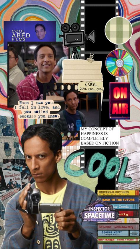 Abed Nadir Wallpaper, Community Show Aesthetic, Community Wallpaper Tv Show, Troy And Abed Wallpaper, Community Tv Show Wallpaper, Community Tv Show Cast, Community Wallpaper, Abed Community, Community Tv Series