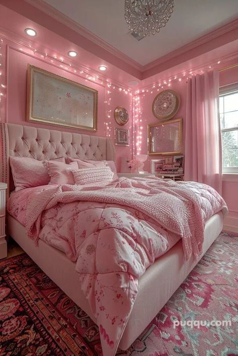 Femininity Tips, Royal Bedroom, Sage Green Bedroom, Bedroom Ambiance, Pink Bedroom Decor, Bedroom Redo, Products Photography, Pink Stuff, Bedroom Decor Inspiration