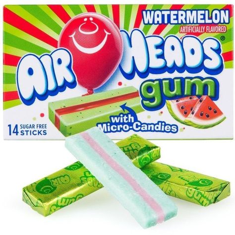 Canada Chocolate, Gum Watermelon, Watermelon Gum, Air Heads, Airheads Candy, Gum Flavors, Sugar Sticks, Laffy Taffy, Sugar Free Gum