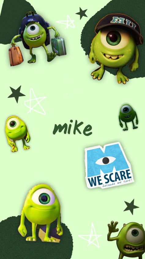 Monster Company Wallpaper, Mike Wazowski Wallpapers Aesthetic, Monsters Inc Wallpaper Iphone, Mike Wazowski Wallpapers, Monsters University Wallpaper, Monster Company, Disney Movies List, Mike From Monsters Inc, Funny Quotes Tumblr