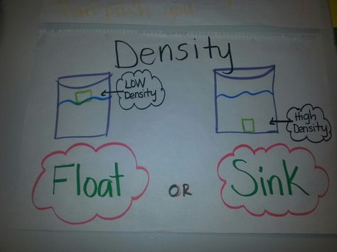 Float or Sink Float Or Sink, Science Art Projects, Science Anchor Charts, Singular And Plural Nouns, Physics Concepts, Sink Or Float, 8th Grade Science, Tricky Words, Math Measurement