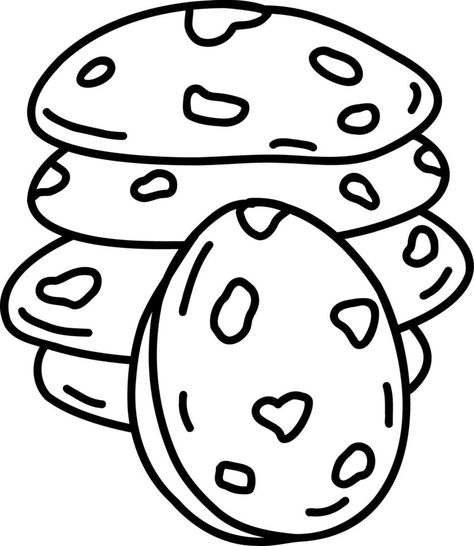 Cookies. vector illustration. Linear sketch Cookie Drawing Easy, Cookies Coloring Pages, Cookie Sketch, Cookie Coloring Pages, Tutu Bow Holders, Cookie Drawing, Cookie Vector, Linear Illustration, Sugar Cookie Designs