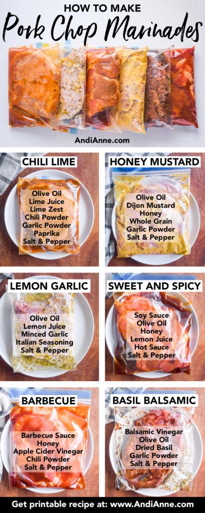 Pork Chop Marinades, Healthy Pork Chops, Healthy Pork Chop Recipes, Pork Chop Marinade, Healthy Pork, Easy Healthy Dinner Recipes, Dinner Recipes Easy, Easy Healthy Dinner, Dinner Recipes Healthy