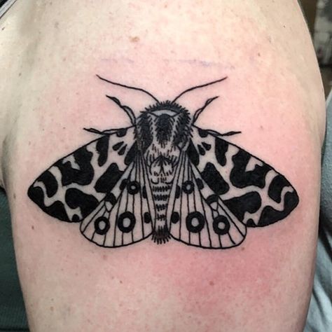 Tiger Moth Tattoo, Cow Print Tattoo, Garden Tiger Moth, Traditional Moth Tattoo, Traditional Tiger Tattoo, Moth Drawing, Traditional Tattoo Designs, Tiger Moth, Moth Art