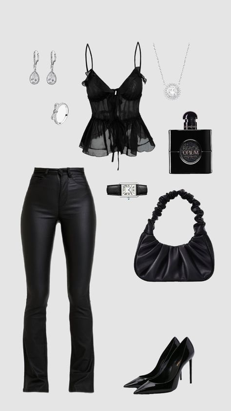 outfits inspo Dc Clubbing Outfits, Celebrity Talk Show Outfits, Outfit Ideas Dark Feminine, All Black Baddie Outfit, December Fits, Tvd Outfits, Adam Banks, Teen Swag Outfits, Clubbing Outfits