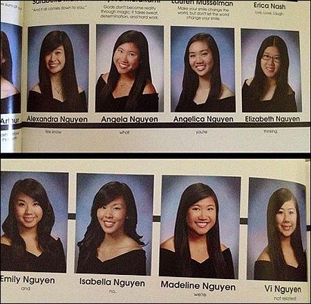 "we know what you're thinking and, no, we're not related" High School Senior Quotes, Best Senior Quotes, Best Yearbook Quotes, Funny Yearbook Quotes, Senior Year Quotes, Funny Yearbook, Hip Problems, Yearbook Pages, Yearbook Quotes