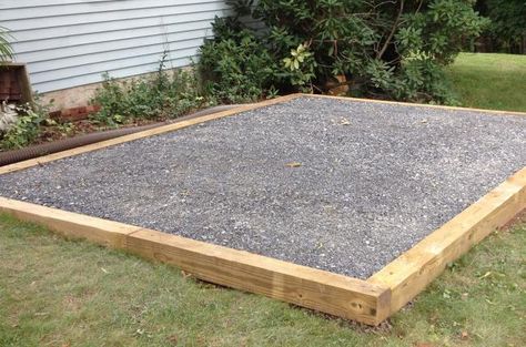 Shed Foundation, Building A Shed Base, 10x20 Shed, Foundation Ideas, Backyard Storage Sheds, Shed Construction, Shed Floor, Shed Base, Backyard Buildings