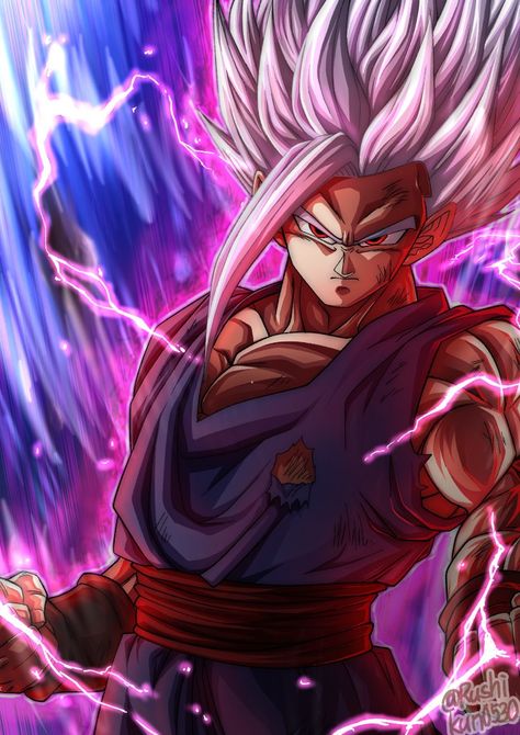 Crédito/Credit by: @Rushikun0530 on twitter Link (Visitar/visit) Beast Gohan Live Wallpaper, Gohan Beast, Dbz Wallpapers, Dragon Ball Z Iphone Wallpaper, Image Dbz, Dragon Ball Wallpaper Iphone, Goku Wallpaper, Beast Wallpaper, Dragon Ball Painting