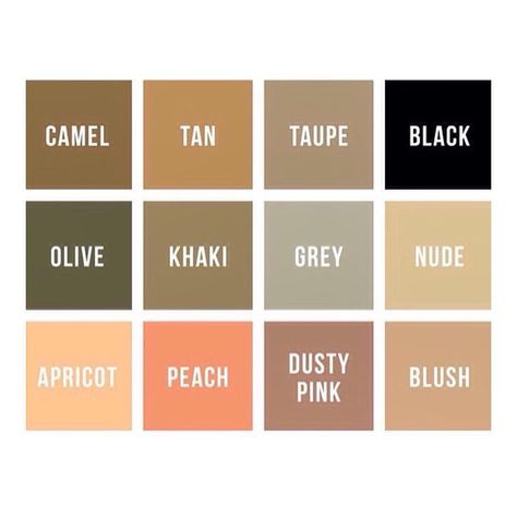 Khaki Color Palette, Olive Bedroom, Khaki Bedroom, Tan Color Palette, Peach Color Palettes, Palettes Color, Black Color Palette, Peach Blush, Bedroom Black