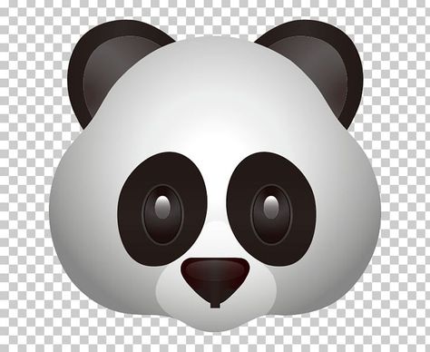 Emoji Bear, Panda Emoji, Art Emoji, Panda Head, Bear Png, Clip Art Free, Cartoon Clip, Computer Icon, Giant Panda