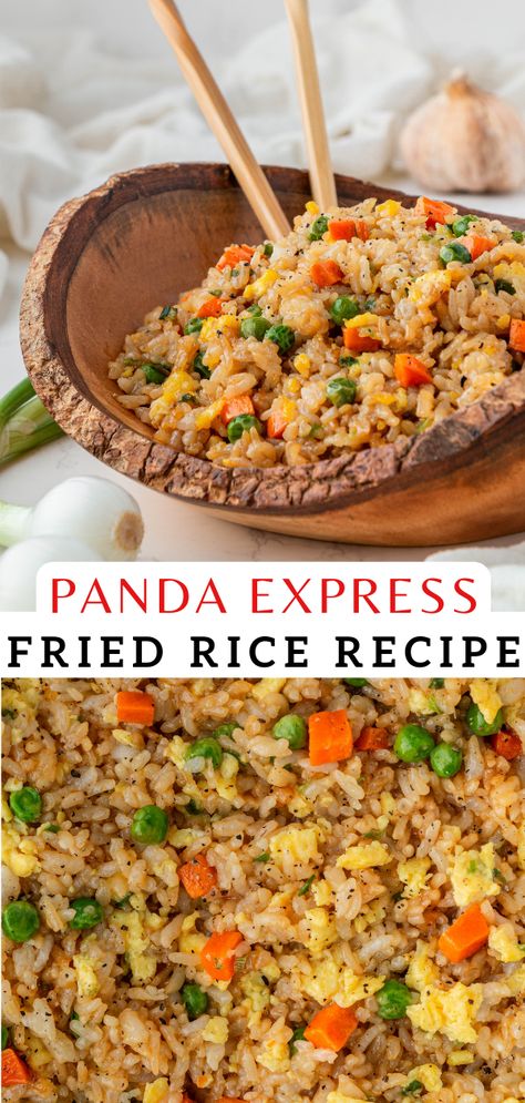 Panda Express Fried Rice, Chinese Rice Recipe, Chines Food, Best Fried Rice Recipe, Man Recipes, Homemade Chinese Food, Sesame Chicken Recipe, Rice Skillet, Asian Dinners