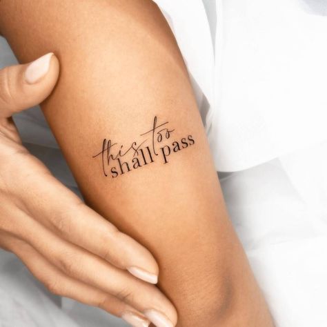 Tattoos Writing Ideas, Be Kind Tattoos For Women, Uplifting Tattoos For Women, Unique Meaningful Tattoo Quotes, August Tattoo, No Regrets Tattoo, Tattoo Quote, Tattoo Minimal, Muster Tattoos