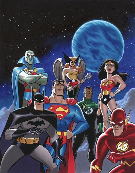 Justice League Animated, Animated Wallpaper, Justice League Unlimited, Martian Manhunter, Univers Dc, Justice League Of America, Bruce Timm, Arte Dc Comics, The Dark Knight