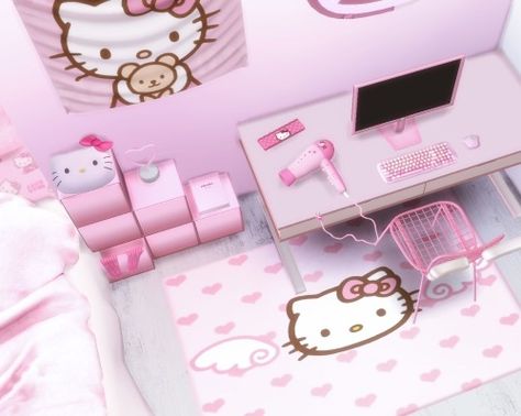 Sims 4 Cute Furniture, Sims 4 Furniture Pack Cc, Sims 4 Cute Room Cc, Sims 4 Cc Cute Bedroom, Sims Decoration Cc, Ts4 Sanrio Cc, Sims 4 Building Mods, Building Sims 4 Cc, Sims4 Sanrio Cc