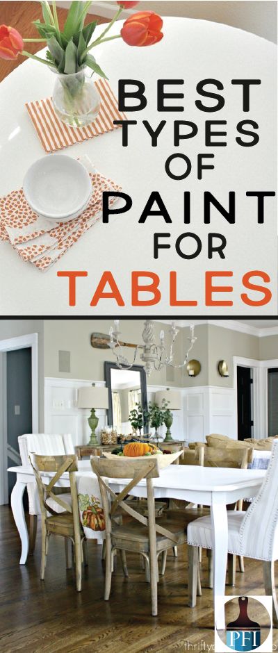 There are four main types of paints you can use to paint your kitchen table. We’ll review all four options and you can make the choice! Painting Kitchen Chairs, Best Paint For Kitchen, Painted Furniture Ideas, Painted Kitchen Tables, Types Of Paint, Kitchen Table Makeover, Smitten Kitchen, Table Makeover, Painted Table