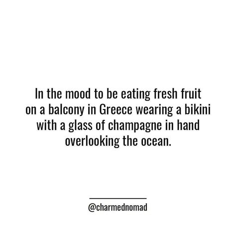 DIY TRAVELER ✈️ on Instagram: “HOW ABOUT YOU? because I am currently in Greece on a balcony BUT instead eating chips, in my PJ’s, with a can of beer, overlooking some…” Greece Quotes Instagram, Balcony Quotes, Greece Quotes, Can Of Beer, Best Travel Quotes, Glass Of Champagne, Greece Travel, Travel Quotes, Be Yourself Quotes