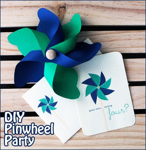 Pinwheel birthday party Pinwheel Invitation, Fun Favors, Pinwheel Party, Nursery Inspiration Boy, Diy Pinwheel, Pinwheels Party, Twins 1st Birthdays, Theme Birthday Party, Birthday Planning