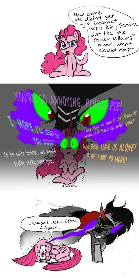 Villain Laugh, Sombra Mlp, Mlp Villains, Mlp Creepypasta, Mlp Comics, Undertale Comic Funny, Mlp Fan Art, Pony Pictures, My Little Pony Comic