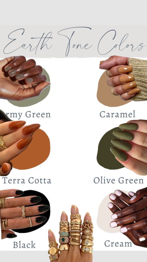 Earth toned nails #fyp #nailart #nailsaesthetic #earthtones Earth Toned Nails, Nail Idea, Earth Tones, Nail Art, Nails, Nail Arts